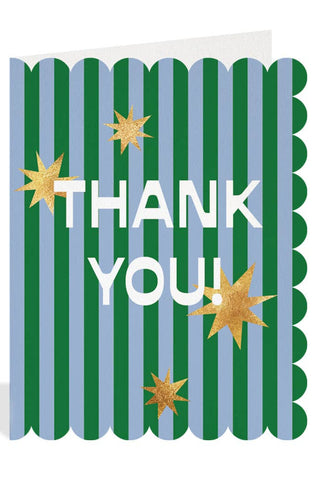 HALFPENNY POSTAGE Thank You Star Card