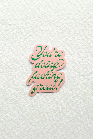 ARTBABY &amp; CO. You're Doing Great Sticker