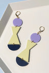 Pastel violet | Muslin yellow | Navy blue