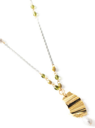 ANNE-MARIE CHAGNON Dinant Necklace - Olive 
