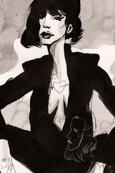 FRED JOURDAIN Affiche Dame de Coeur