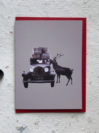 DEAR SIMONE The Car and the Reindeer Card