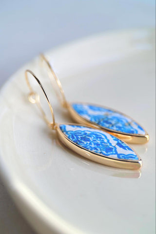 BOUCLE D'OR Boucles d'Oreilles Ellipse Méditerranéen