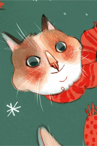 VALERIE BOIVIN Greeting Card - Three Scarves