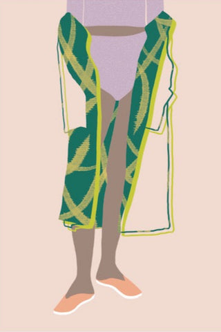 CLARA TISSOT Green Coat Poster