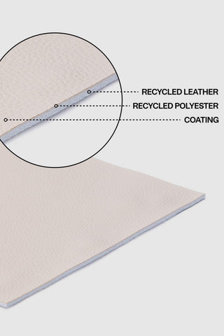 BAGGU Medium Crescent Recycled Leather Bag - Black