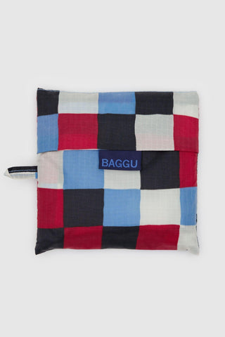 BAGGU Large Reusable Bag - Painted Check
