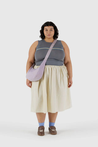 BAGGU Medium Crescent Nylon Bag - Dusty Pink