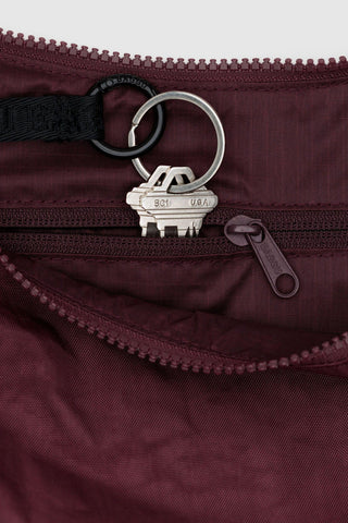 BAGGU Medium Crescent Nylon Bag - Mahogany 