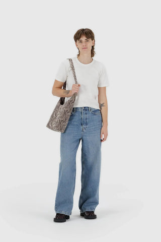 BAGGU Nylon Sling Bag Small - SnakeSkin