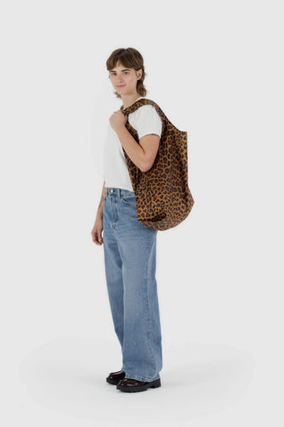 BAGGU Large Reusable Bag - Leopard