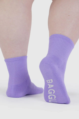 BAGGU Ribbed Socks - Wisteria