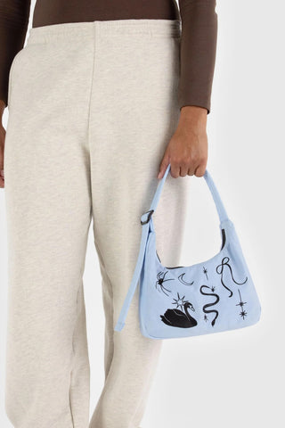 BAGGU Nylon Mini Shoulder Bag - Embroidered Ballet Icons