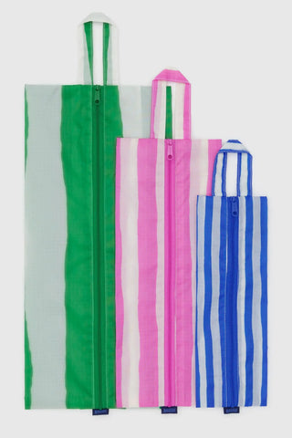 BAGGU 3D ZIP Pouch - Painted Stripe