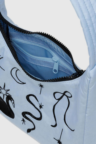 BAGGU Nylon Mini Shoulder Bag - Embroidered Ballet Icons