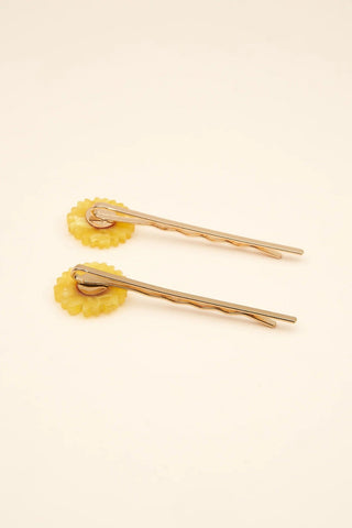 COUCOU SUZETTE Fine Sunflower Duo Hair Clips