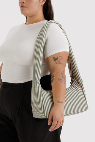BAGGU Meringue Bag - Sage Stripe