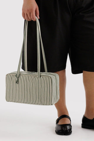 BAGGU Sac Bowler Petit - Sage Stripe