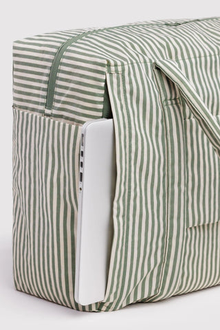BAGGU Sac Cloud Carry-On - Sage Stripe