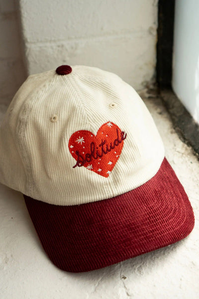 STAY HOME CLUB Casquette Velours Côtelé Bicolore Solitude - Prune