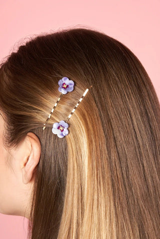 COUCOU SUZETTE Fine Pansy Duo Hair Clips
