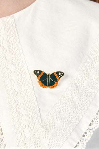 COUCOU SUZETTE Black Butterfly Pin