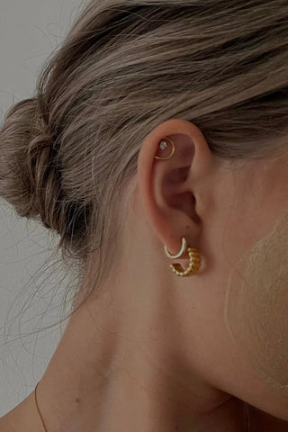 NAMASTE JEWELRY Emma Mini Ribbed Earrings