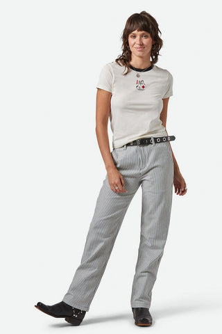 BRIXTON Bedford Trousers - Azure Blue Striped