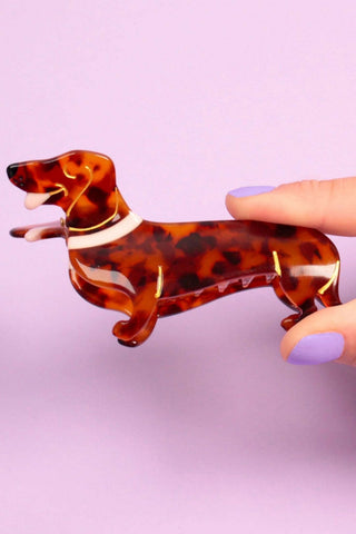 COUCOU SUZETTE Pince à Cheveux - Teckel, parfaite idée de cadeau pour femme.