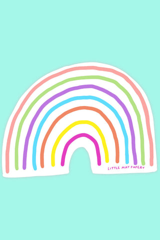 LITTLE MAY PAPERY Vinyl Sticker - Rainbow
