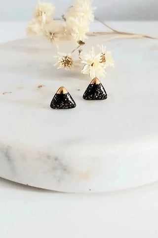 KAG Triangle Ceramic Earrings