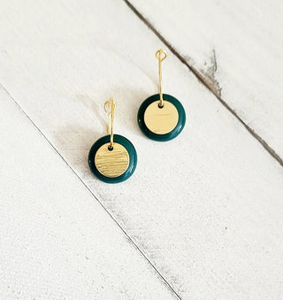 KAG Double Round Ceramic Earrings