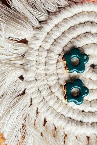 KAG Ceramic Flower Earrings