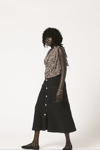 ALLISON WONDERLAND Market Skirt - Black