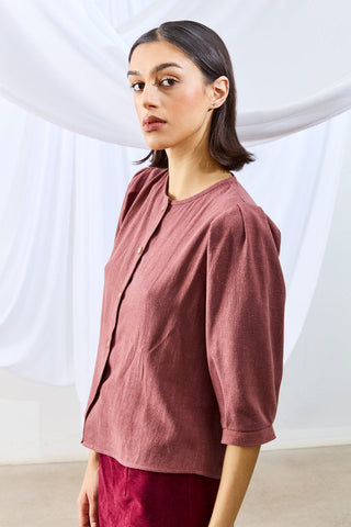 DAGG &amp; STACEY Wallace Shirt - Rosewood