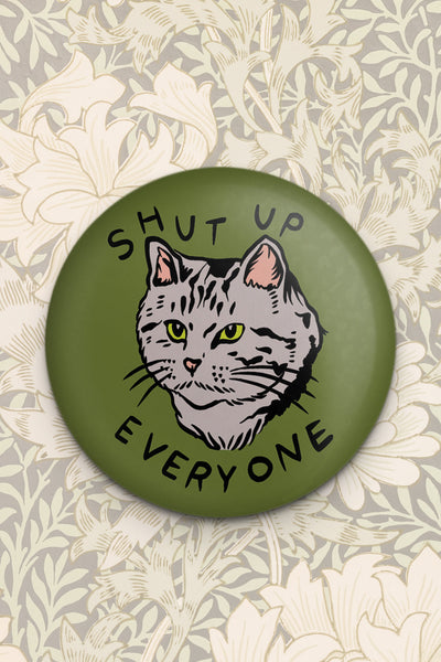 STAY HOME CLUB Cat Magnet Be Quiet