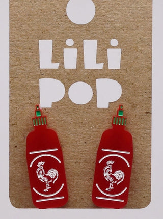 Boucle d'oreille Srirachaé Parfait idée cadeau femme. Bijoux fait au Québec.