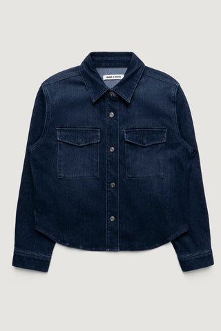 MAVI Tia Denim Shirt - Dark Blue
