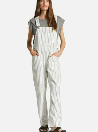 Salopette blanche lignée Brixton vendu à Montréal.