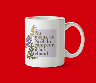 OUI MANON Tasse de Noel. Fait à Montréal.