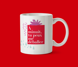 OUI MANON Tasse de Noel. Fait à Montréal.