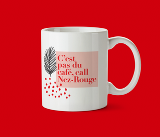 OUI MANON Tasse de Noel. Fait à Montréal.