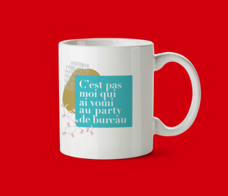 OUI MANON Tasse de Noel. Fait à Montréal.