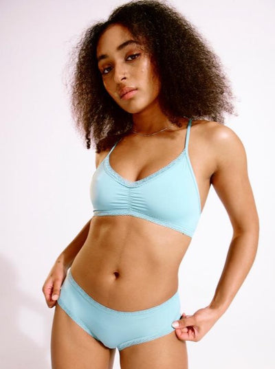 BLUSH Bralette Bordure Dentelle The Micro - Aqua