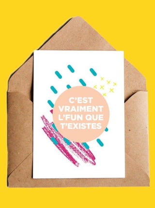 YES MANON Card - It's really great that you exist 