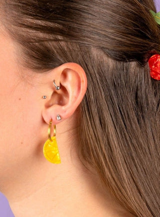COUCOU SUZETTE Boucles d'Oreilles Citron, parfaite idée de cadeau pour femme.