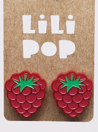 Boucle d'oreille framboise. Parfait idée cadeau femme. Bijoux fait au Québec.