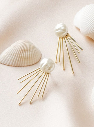 VINTAGE GLORY Julia Earrings - Imitation Pearl