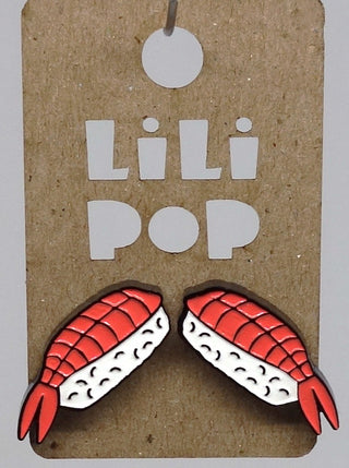Boucle d'oreille nigiri sushi. Parfait idée cadeau femme. Bijoux fait au Québec.