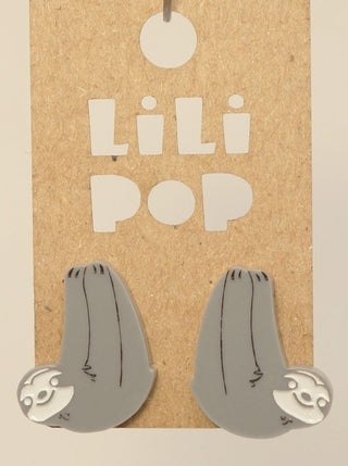 Boucle d'oreille paresseux. Parfait idée cadeau femme. Bijoux fait au Québec.